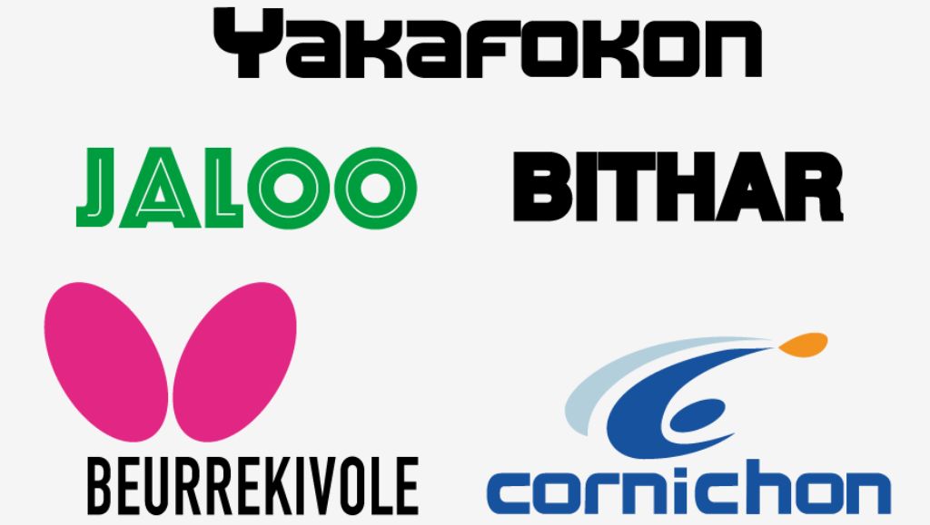 Image qui présente les faux sponsors de la BD Very Bad Ping, avec des noms dérivés humoristiques !