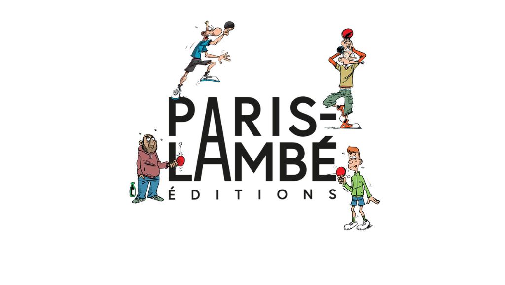Logo de Paris-Lambé éditions pour publier la première BD du ping-pong !