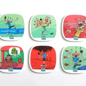 Sous-bocks-balle-Very-Bad-Ping-Pong-verre-décoratif-bière