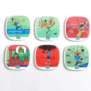 Sous-bocks-balle-Very-Bad-Ping-Pong-verre-décoratif-bière